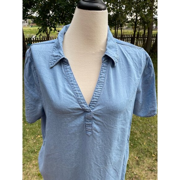 Ana Blue Denim Shirt Dress XXL - Picture 2 of 7